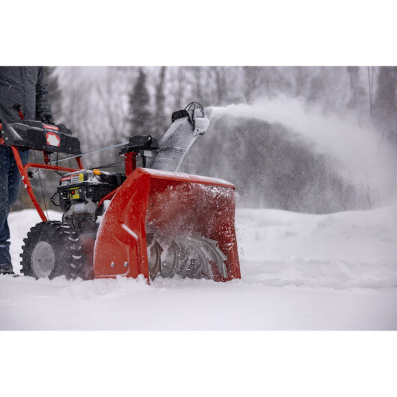 Troy-Bilt&reg; Storm&trade; 2425 Snow Blower Clearing Driveway